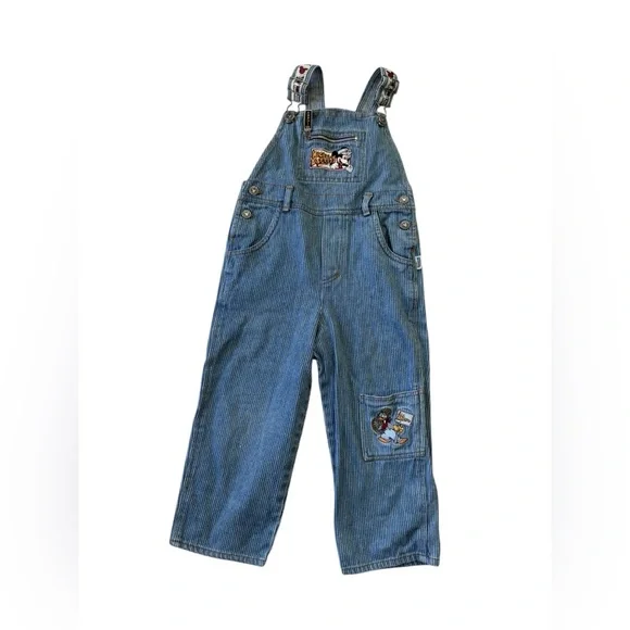 Vintage Mickey Mouse Railroad Character Overalls 4T - Picture 3 of 7